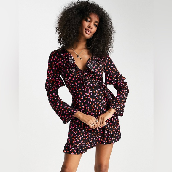 topshop spot dress